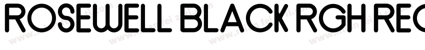 Rosewell Black RGH Regular字体转换